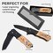 Makerflo Beast Wooden Pocket Knife, Tactical Spring Assisted Steel Blade, Belt Clip, Opener, Rope & Seatbelt Cutter, Glass Breaker for Hunting, Hiking, Self Defence, Gifts for Him, Natural Wood